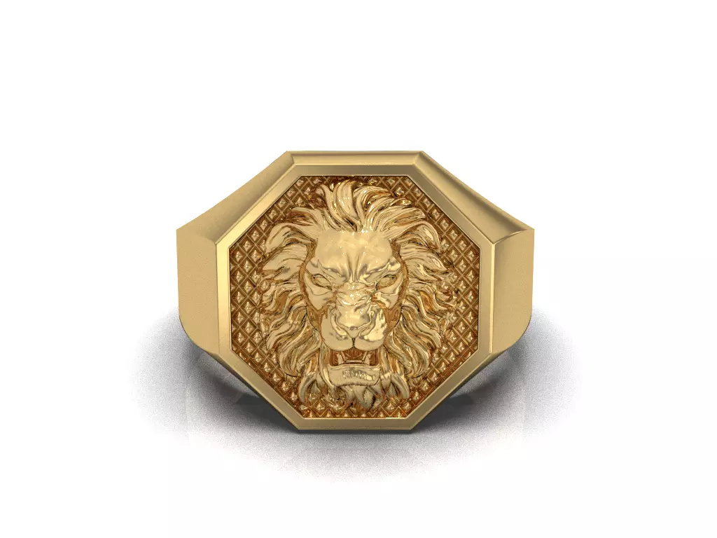 LION RING 3D print model_0
