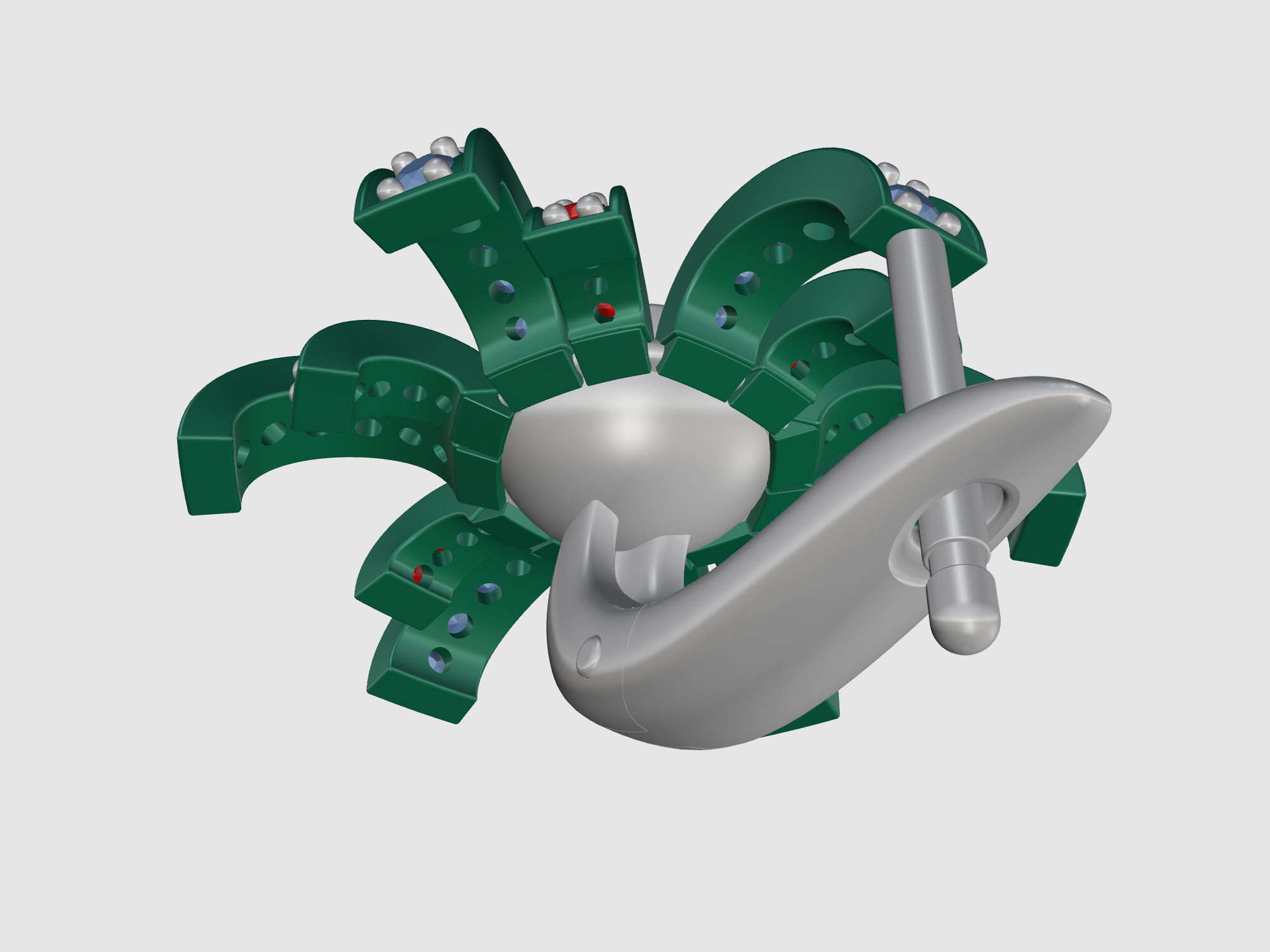 Pearl fan set 3D Model Collection_11