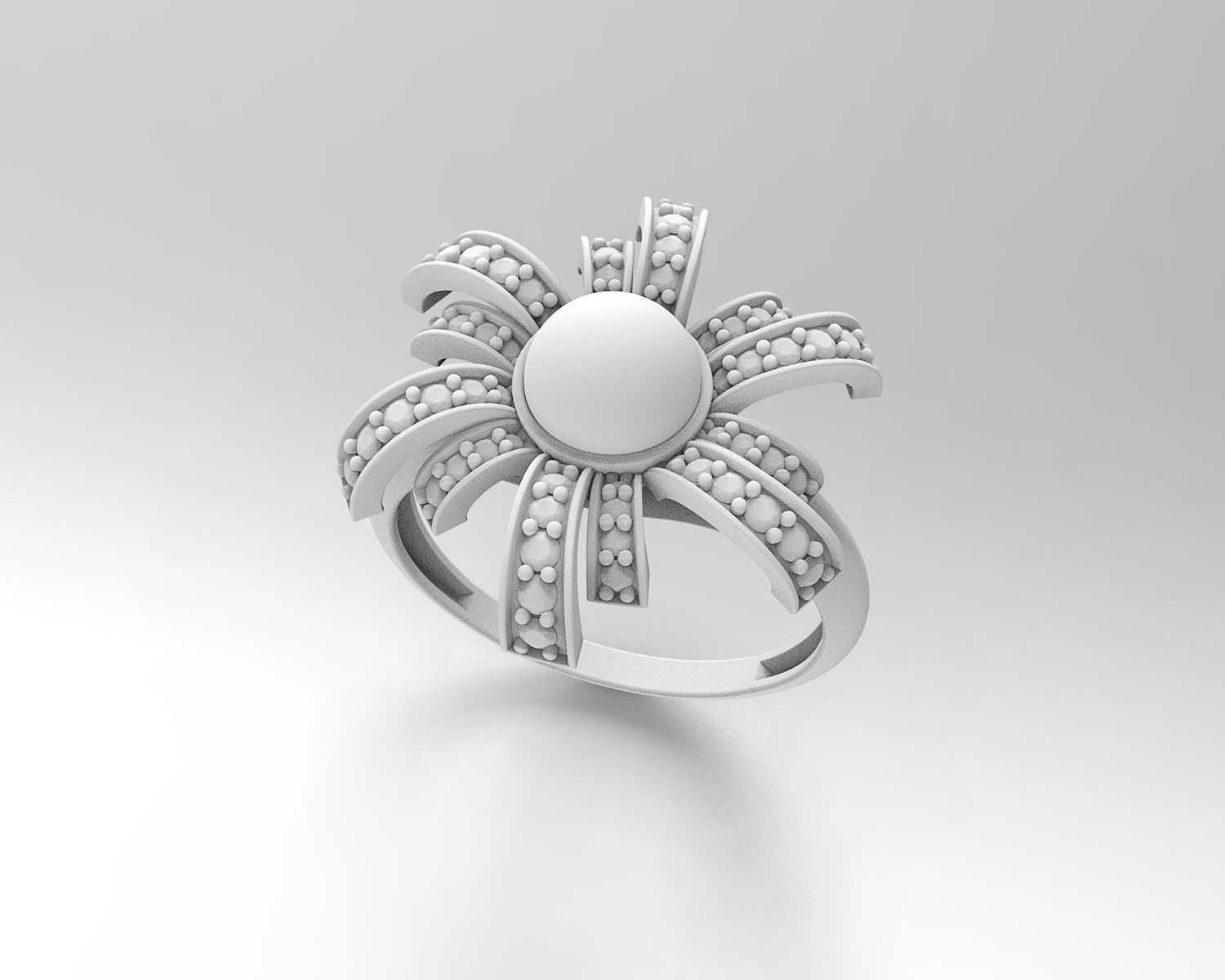 Pearl fan set 3D Model Collection_34