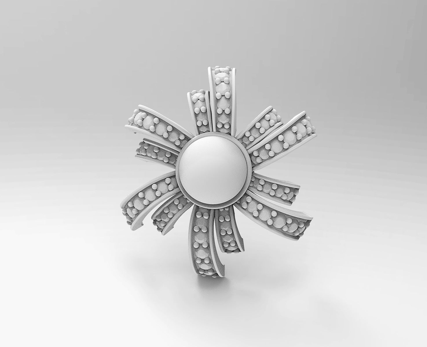 Pearl fan set 3D Model Collection_21