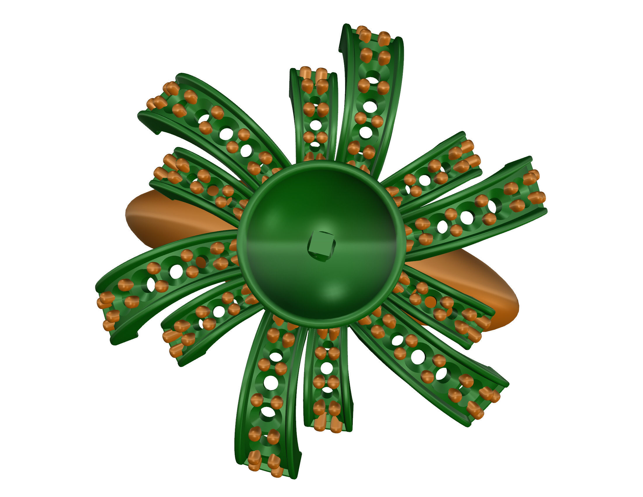 Pearl fan set 3D Model Collection_38