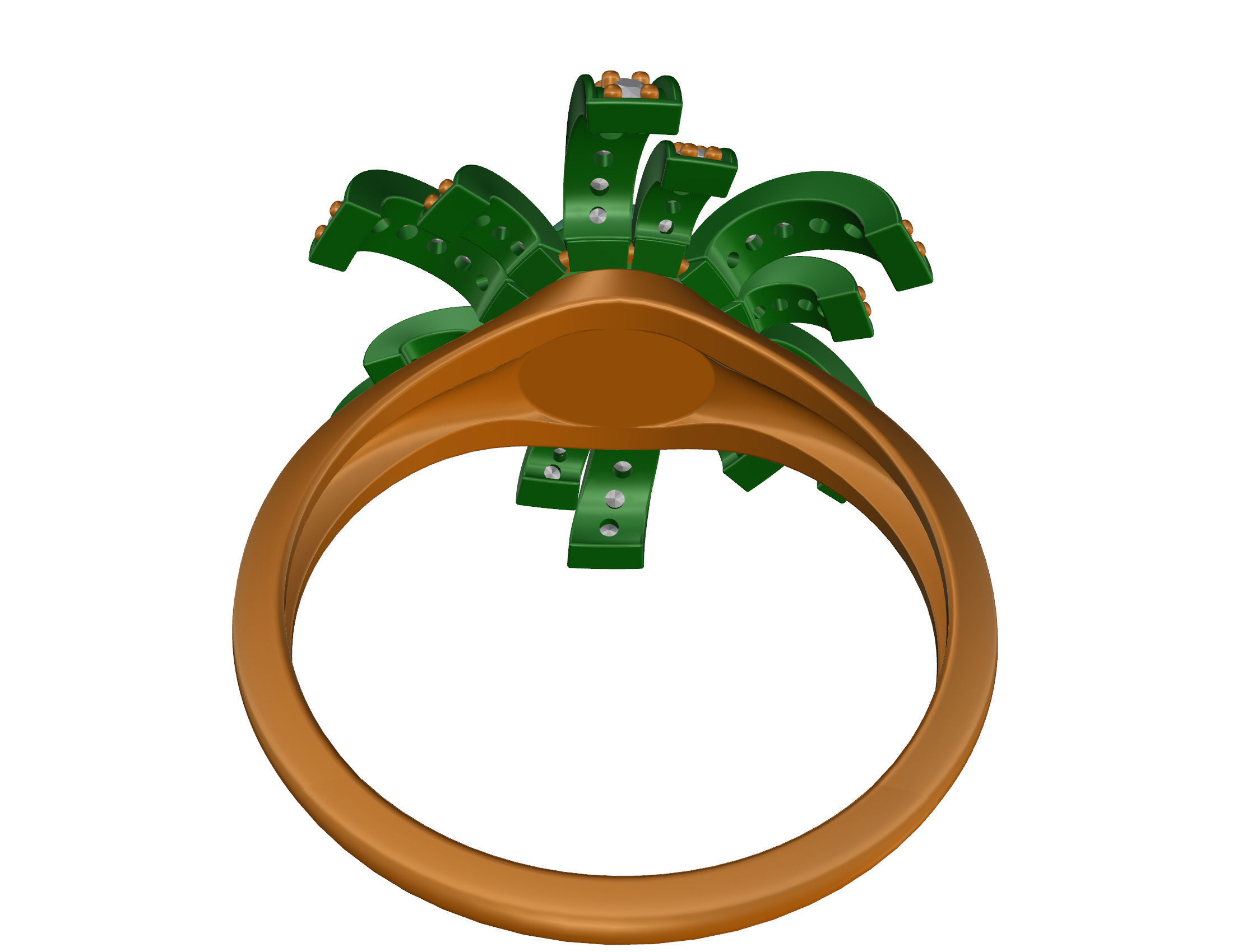 Pearl fan set 3D Model Collection_40