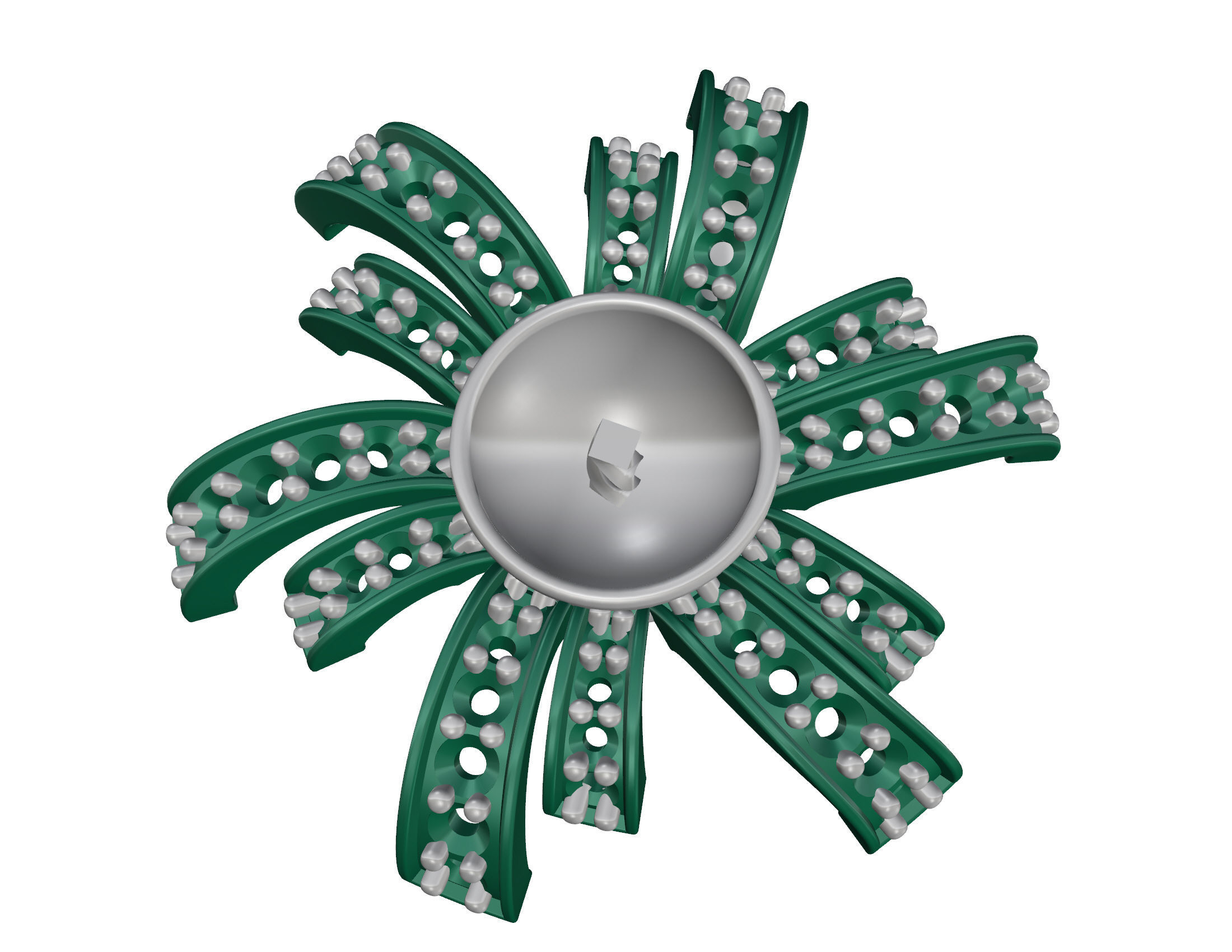 Pearl fan set 3D Model Collection_28