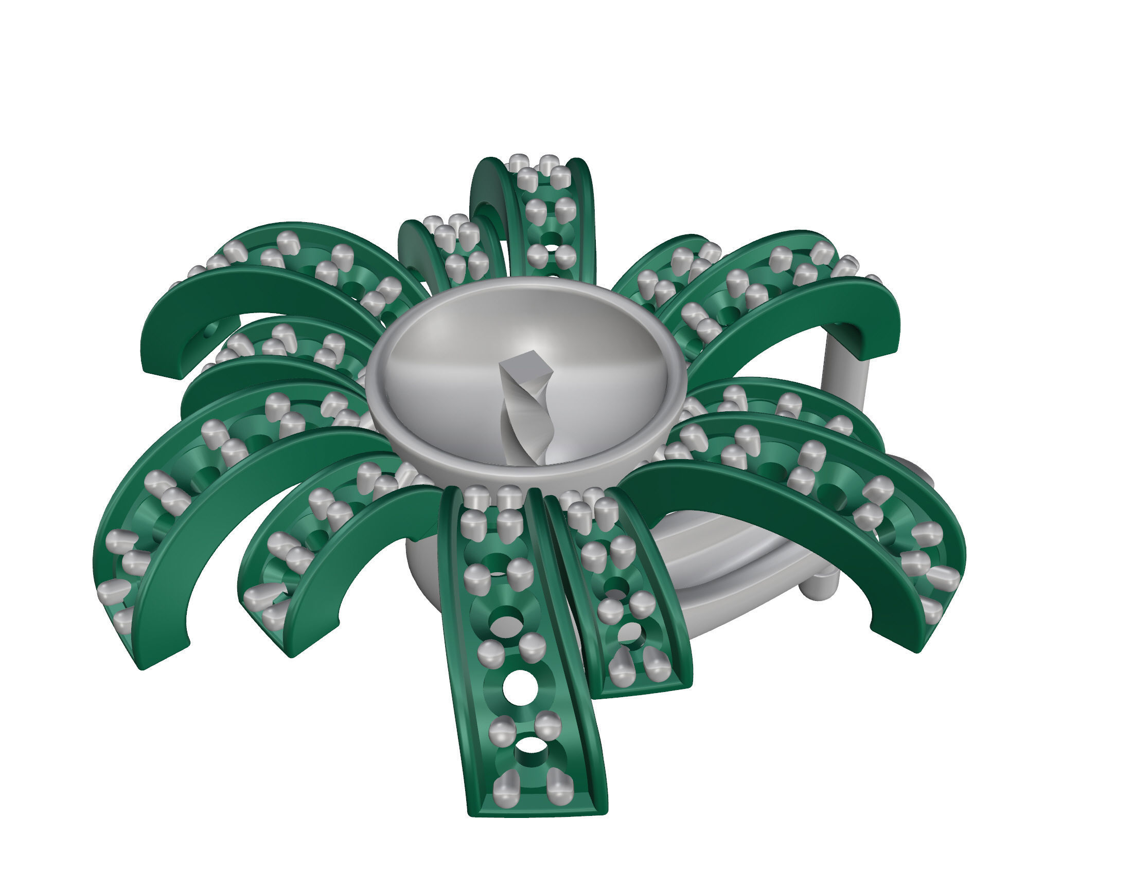 Pearl fan set 3D Model Collection_13