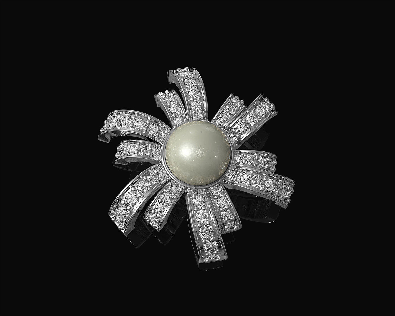 Pearl fan set 3D Model Collection_20