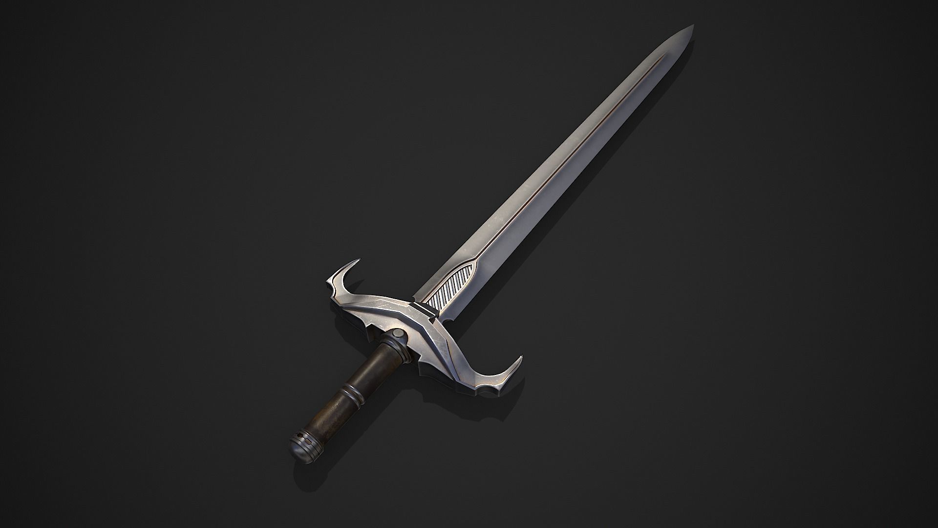 Sword 7 Low-poly 3D model_3