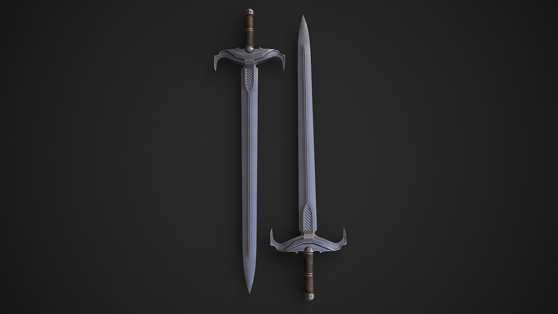 Sword 7 Low-poly 3D model_1