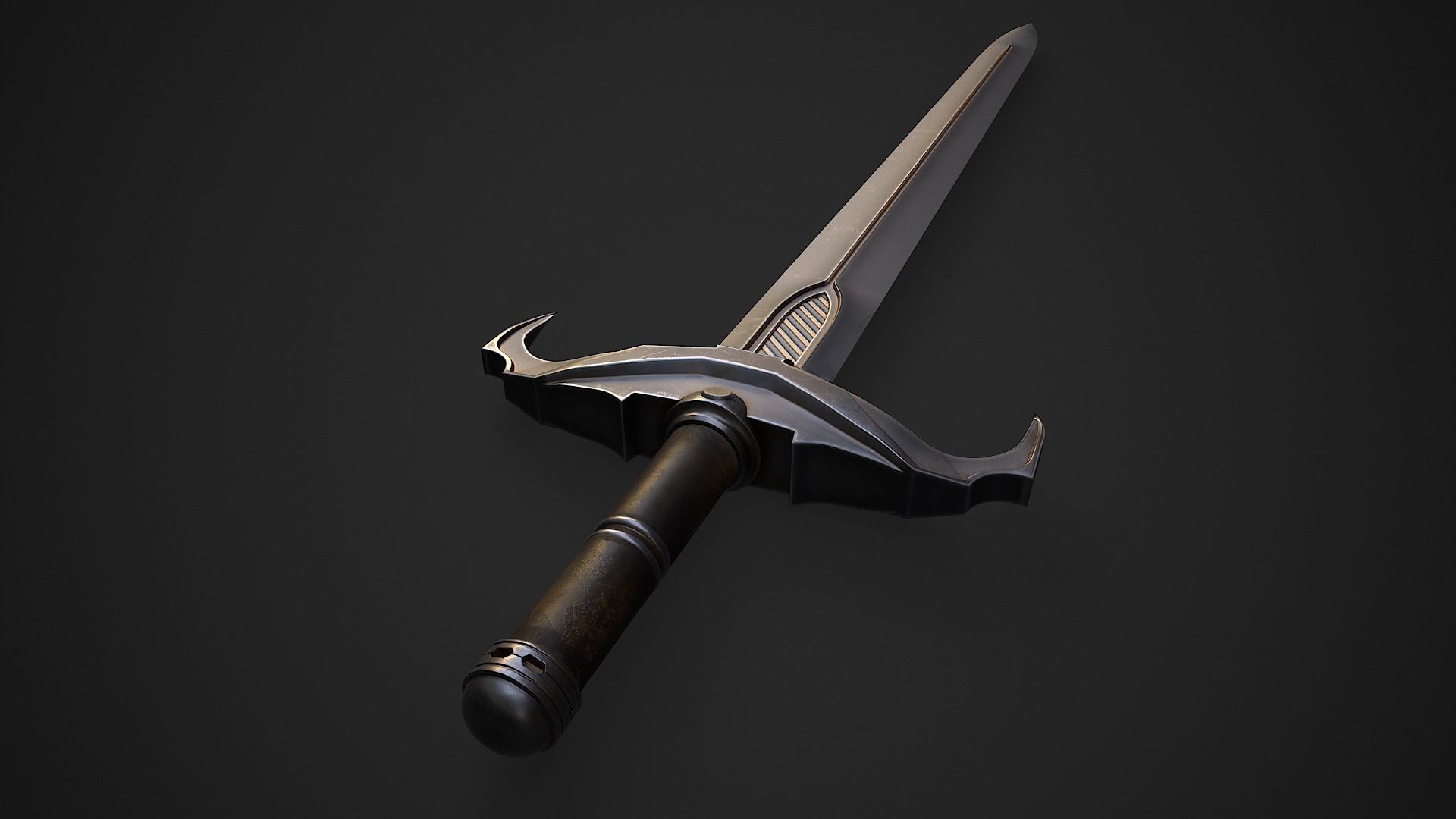 Sword 7 Low-poly 3D model_4