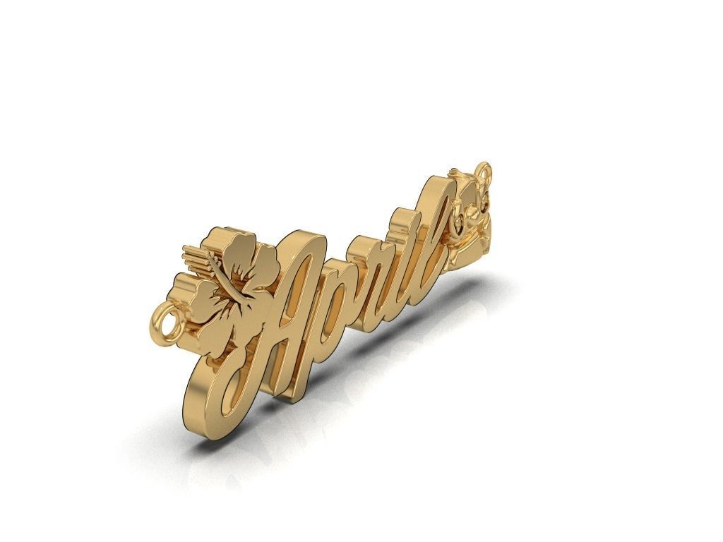 NAME PENDANT 3D print model_1