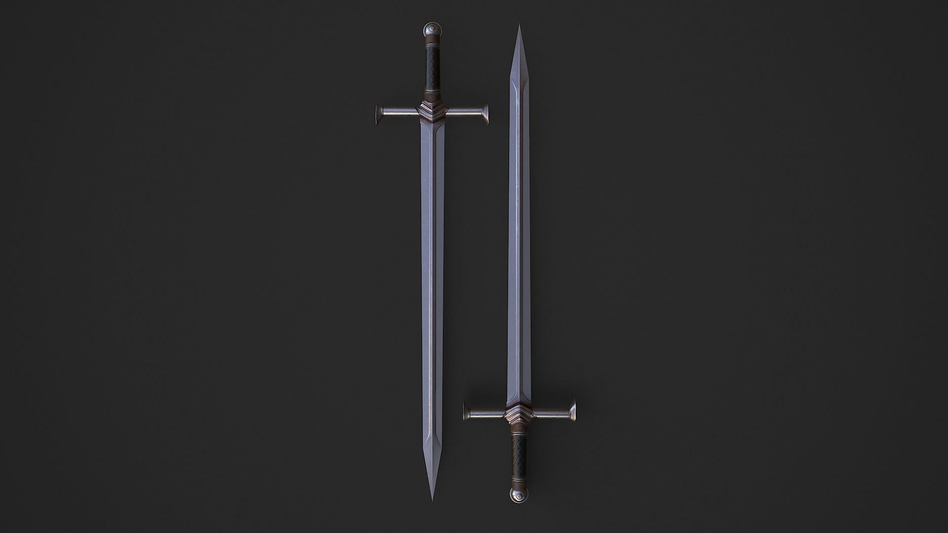 Sword 8  Low-poly 3D model_5