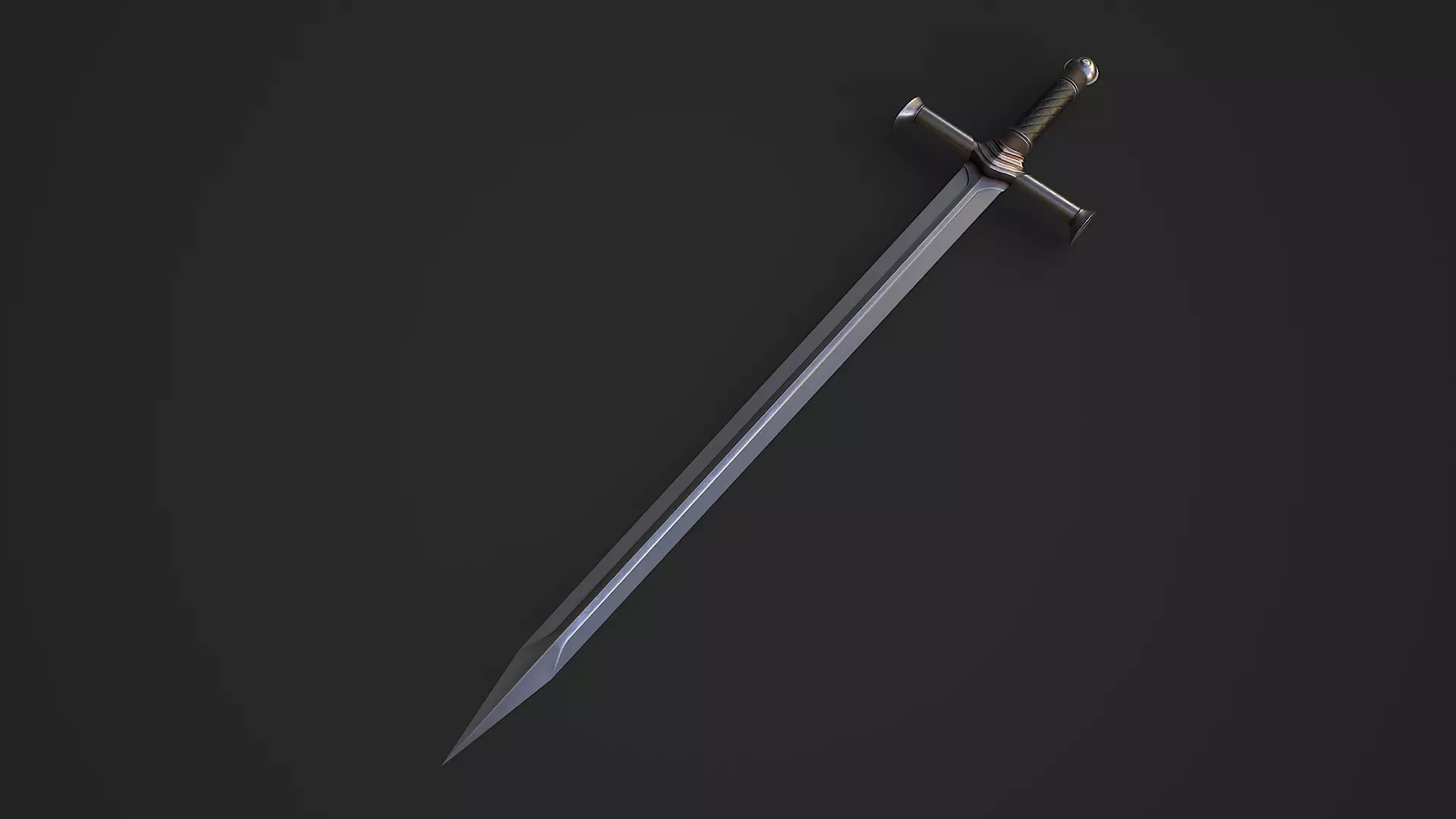 Sword 8  Low-poly 3D model_0