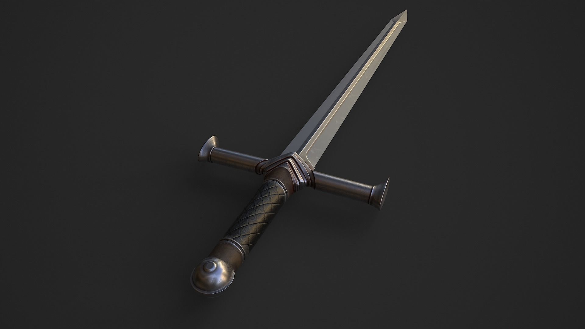 Sword 8  Low-poly 3D model_1