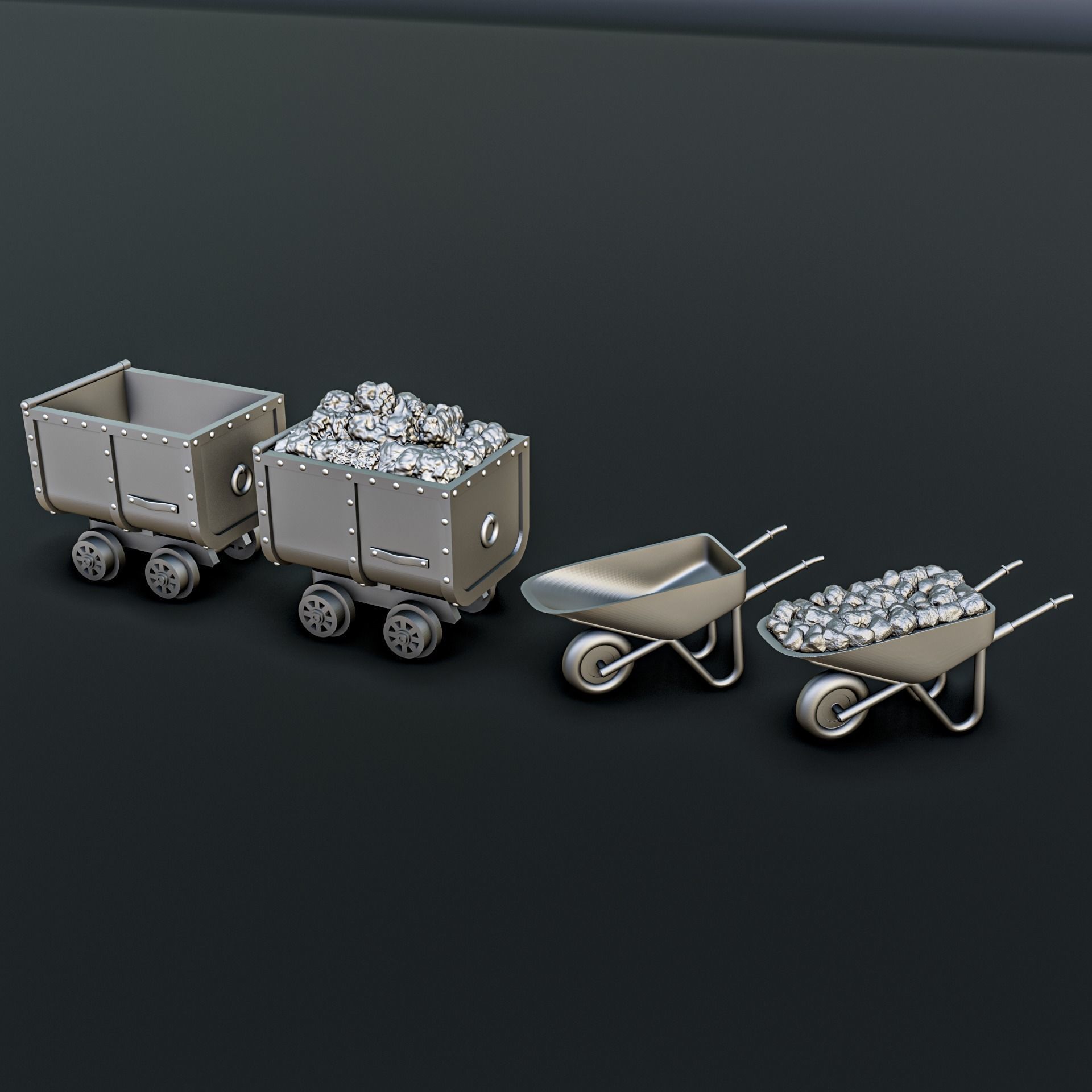 Mine Diorama Pack 3D print model_1