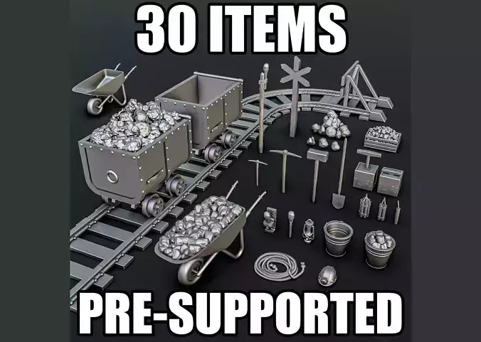 Mine Diorama Pack 3D print model