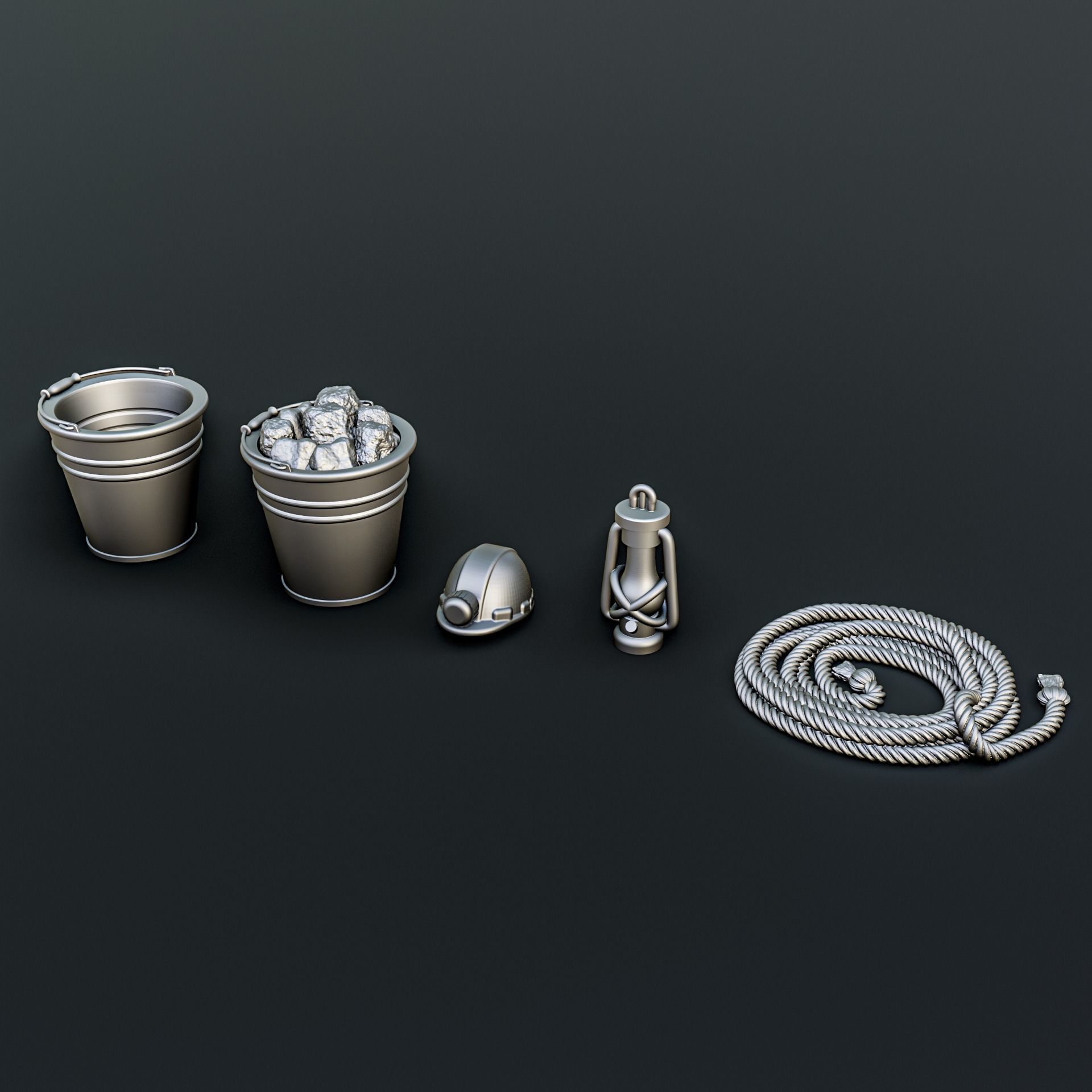 Mine Diorama Pack 3D print model_5