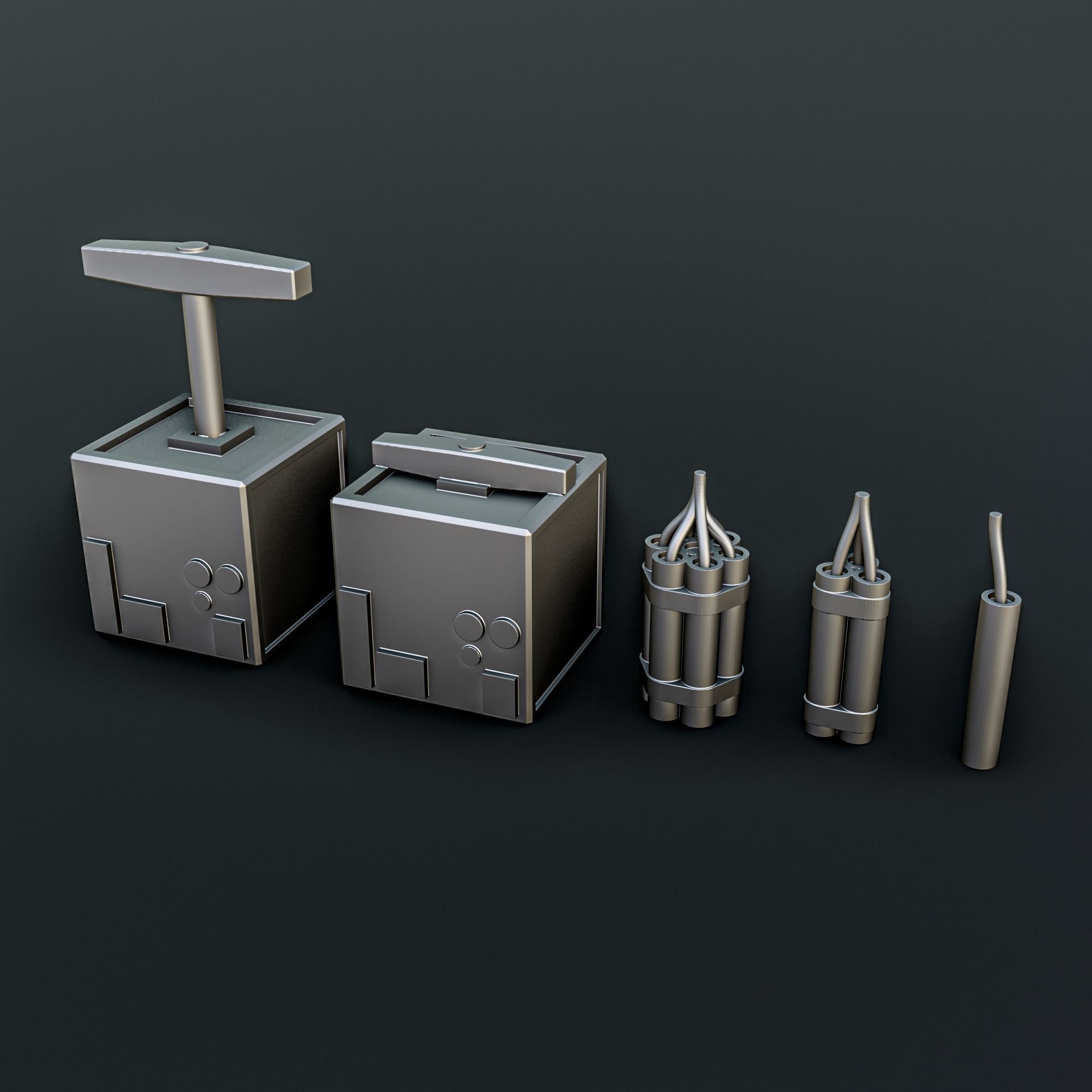 Mine Diorama Pack 3D print model_3