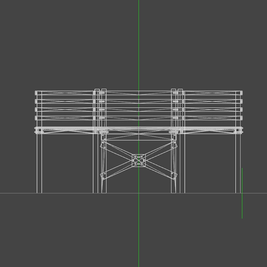 Wooden Pier 3D model_5