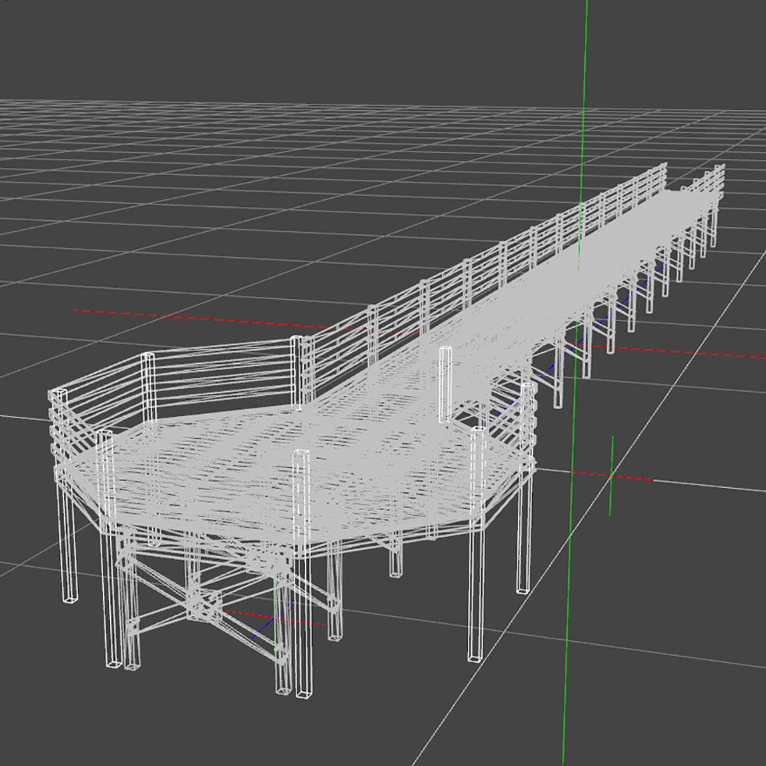 Wooden Pier 3D model_6