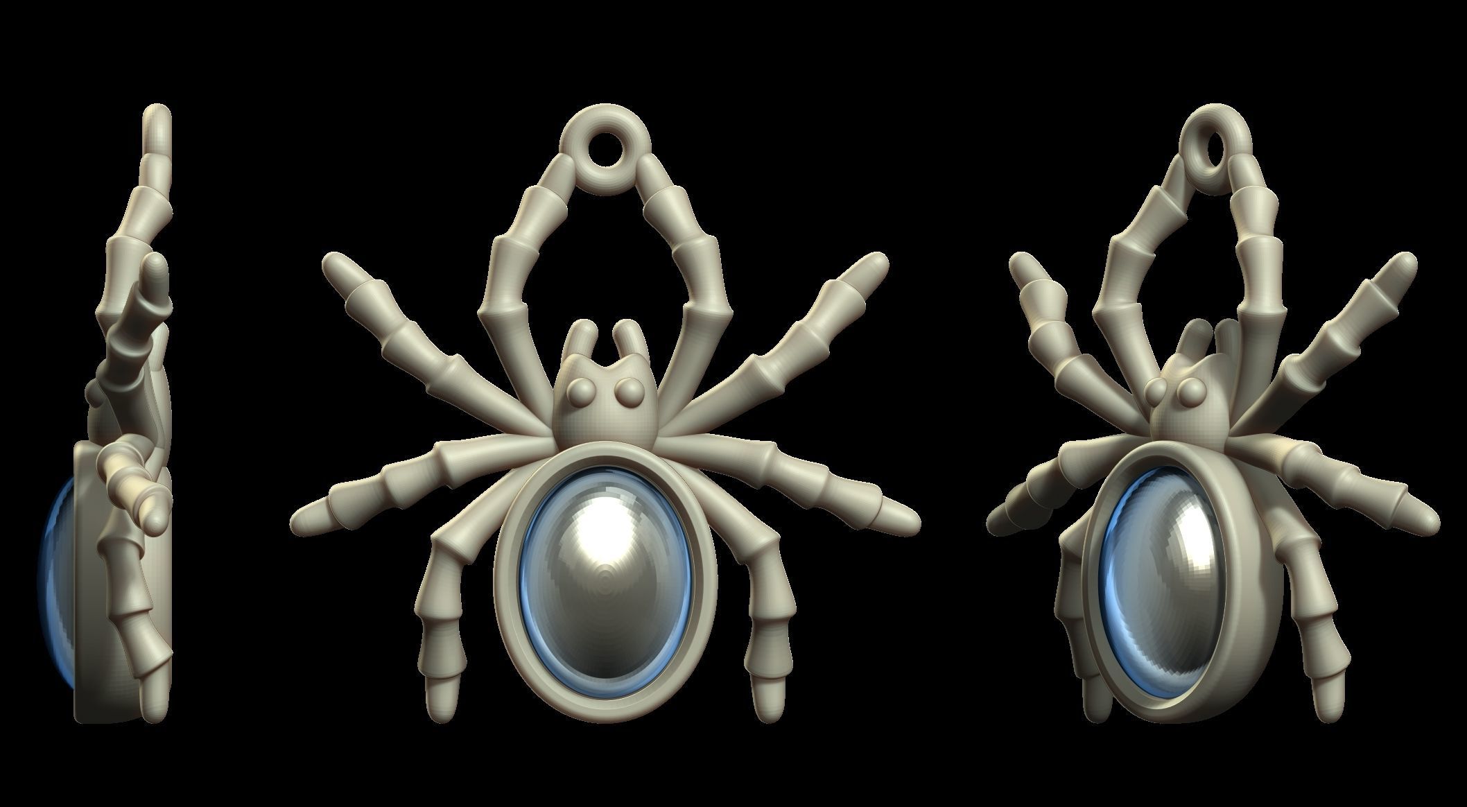 Spider pendant V3 3D print model_1