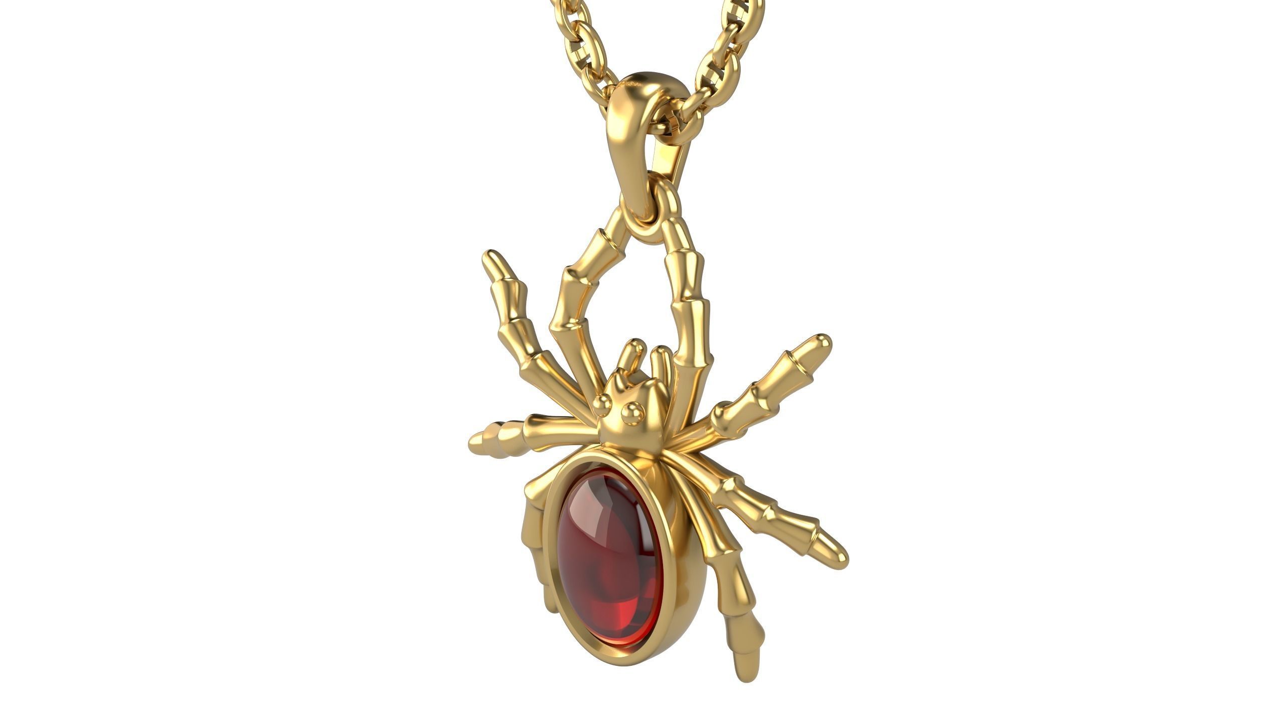 Spider pendant V3 3D print model_3