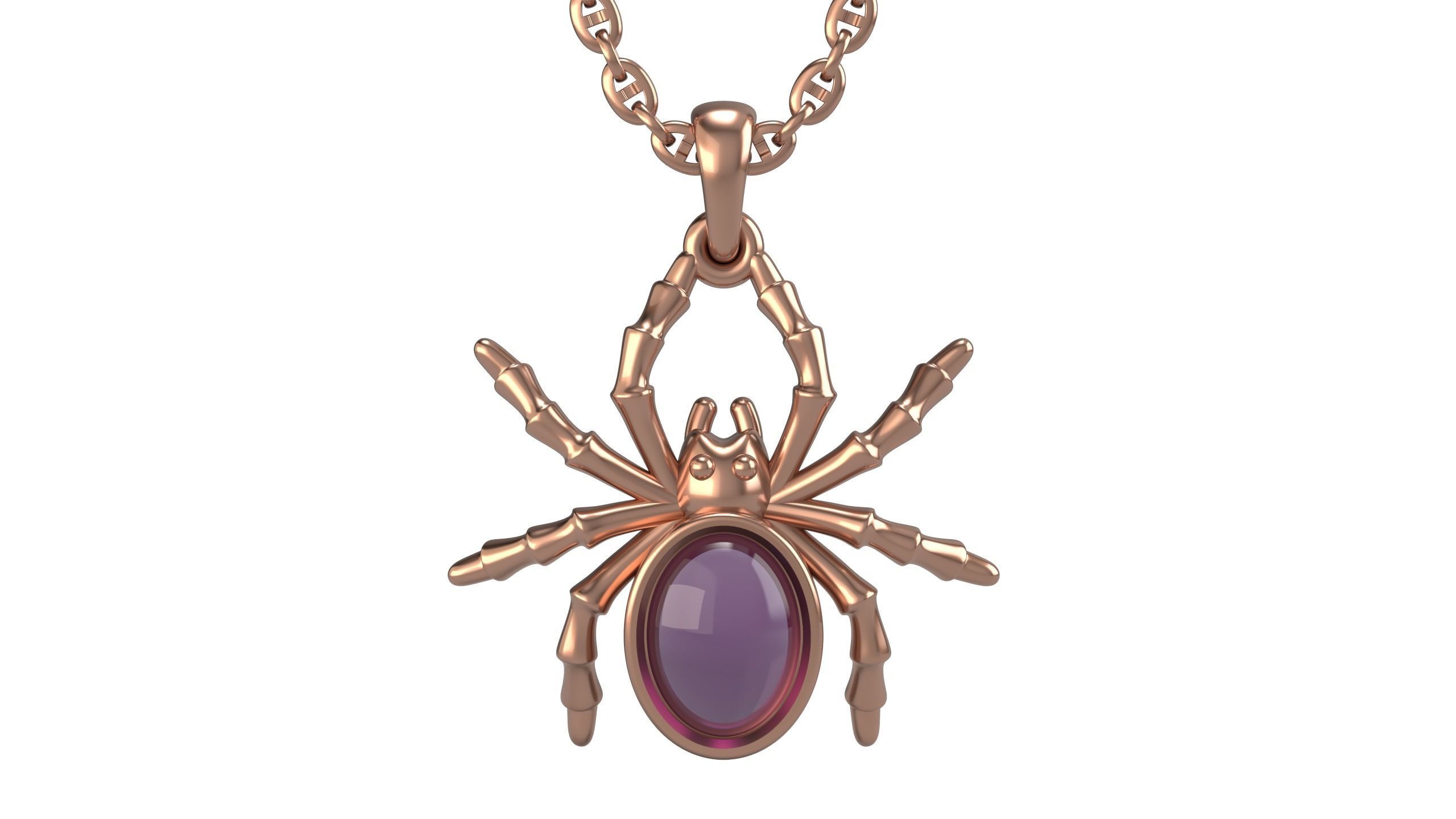 Spider pendant V3 3D print model_6
