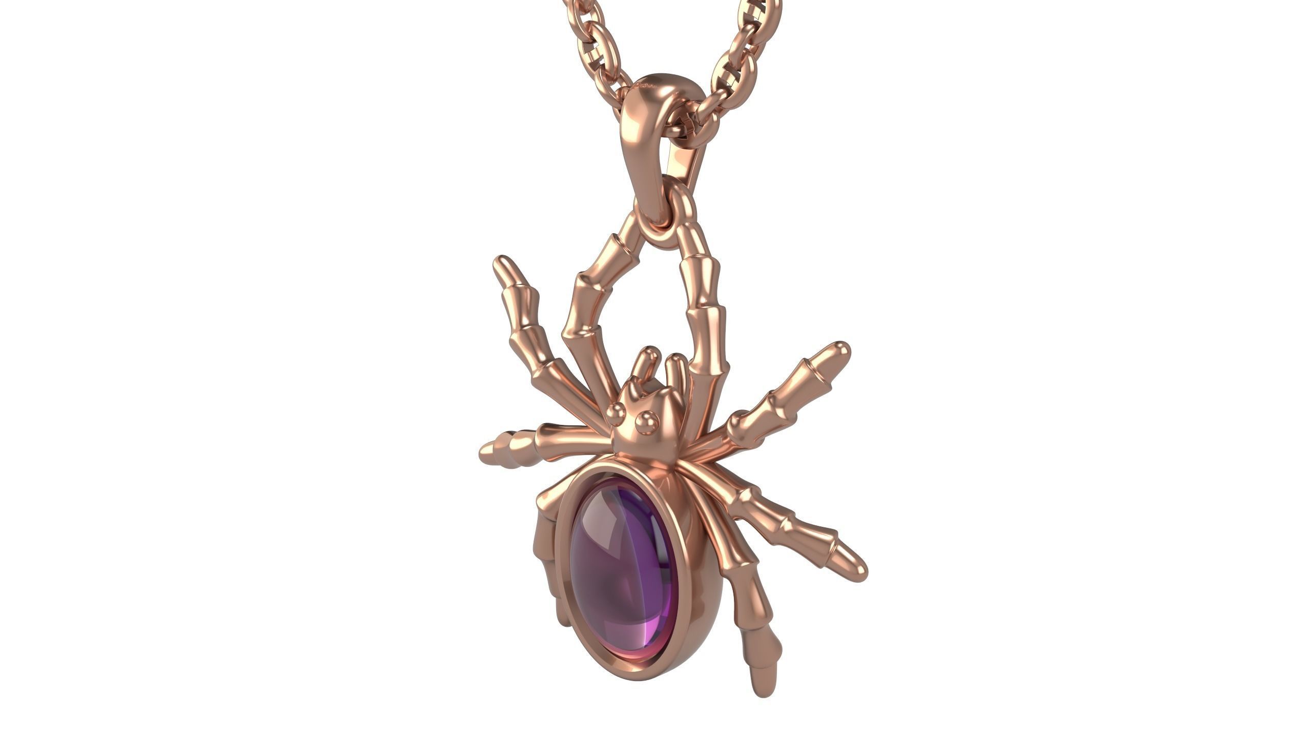 Spider pendant V3 3D print model_7