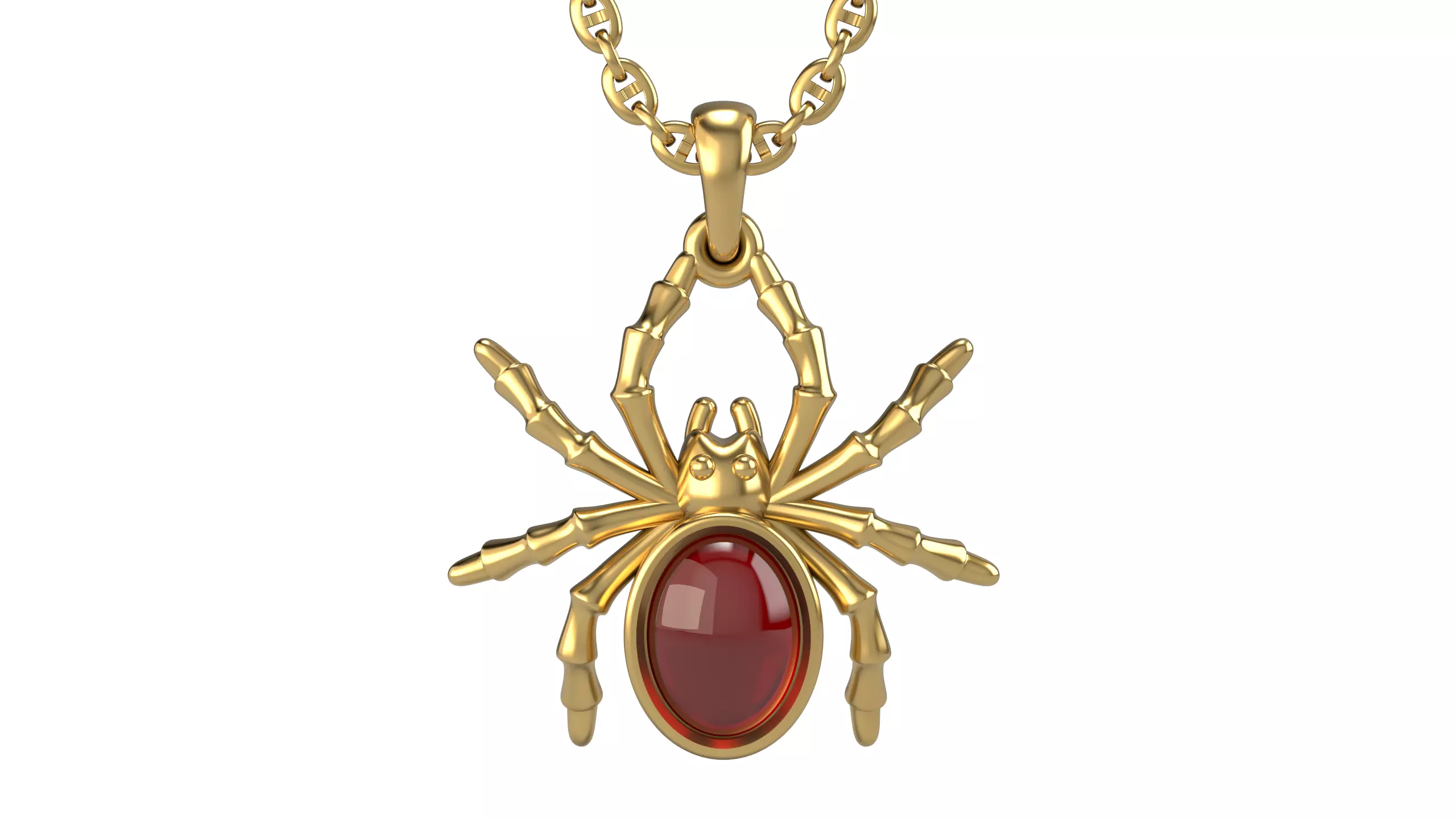 Spider pendant V3 3D print model_0