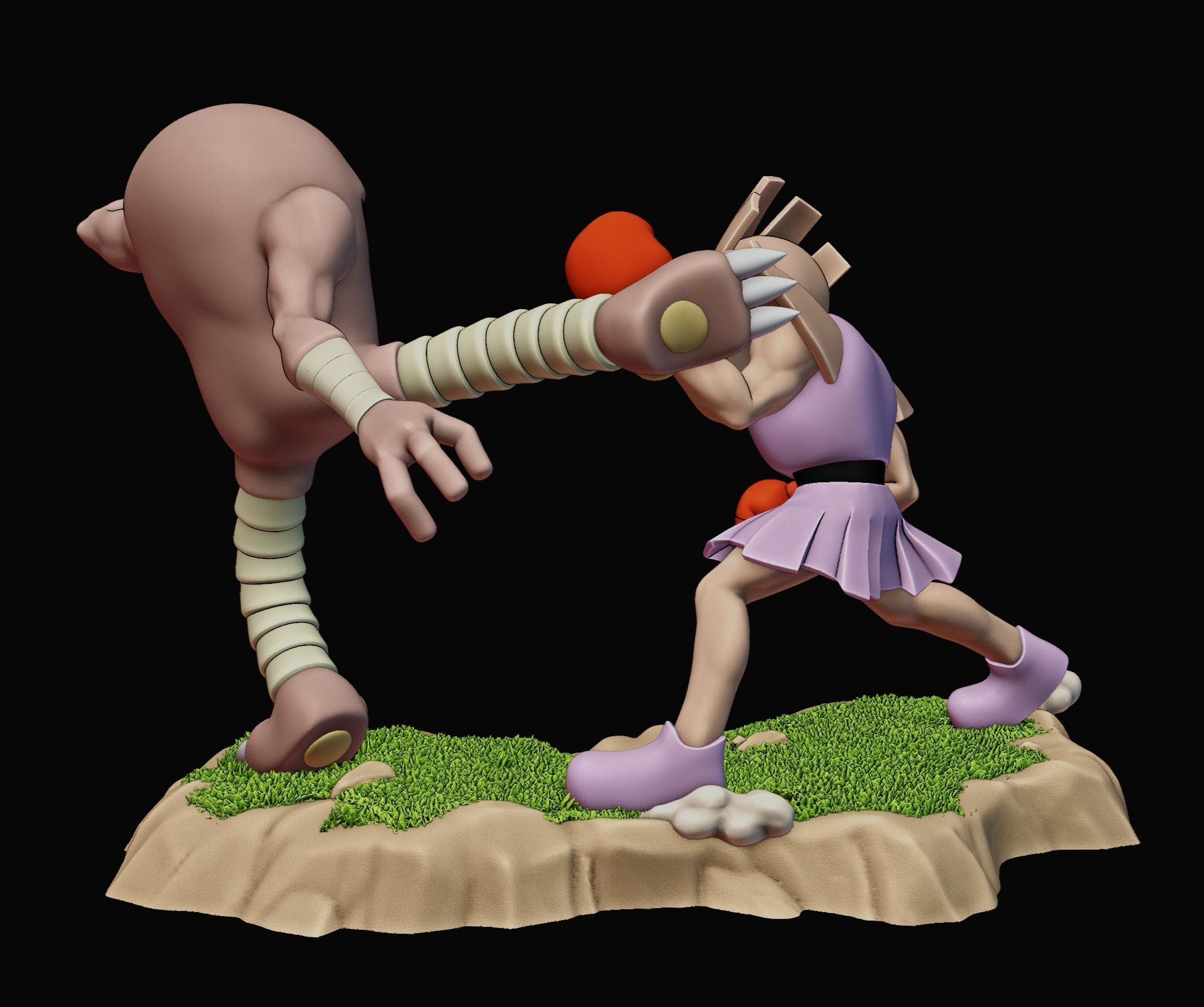 HITMONCHAN VS HITMONLEE - POKEMON 3D print model_14