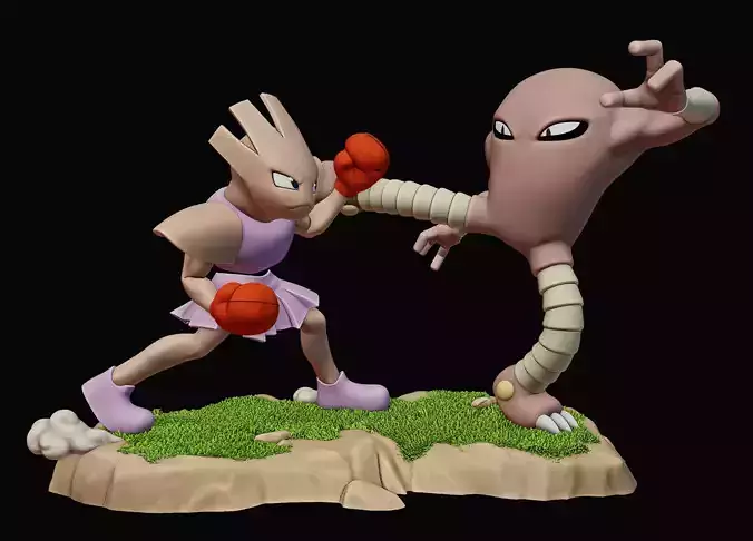 HITMONCHAN VS HITMONLEE - POKEMON