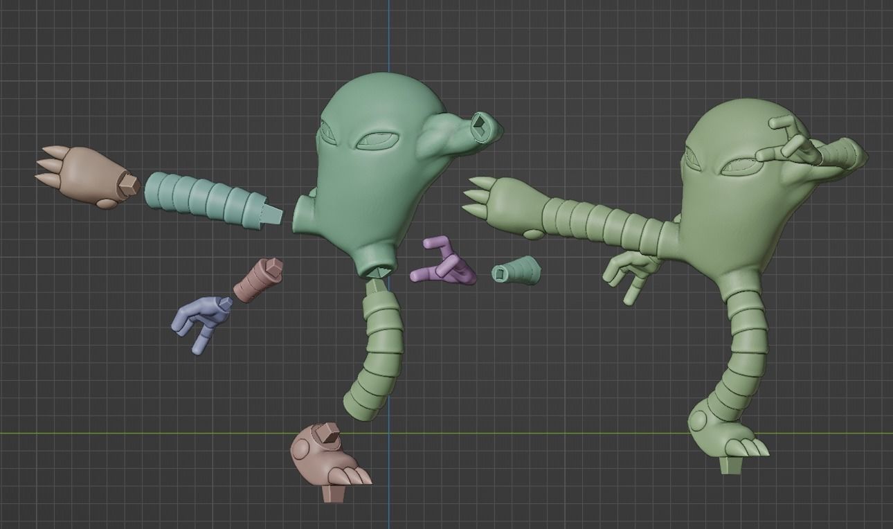 HITMONCHAN VS HITMONLEE - POKEMON 3D print model_3
