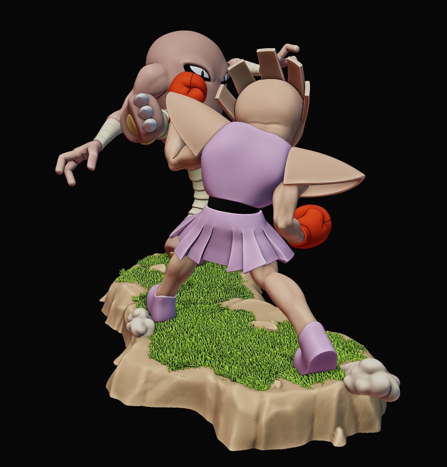 HITMONCHAN VS HITMONLEE - POKEMON 3D print model_17