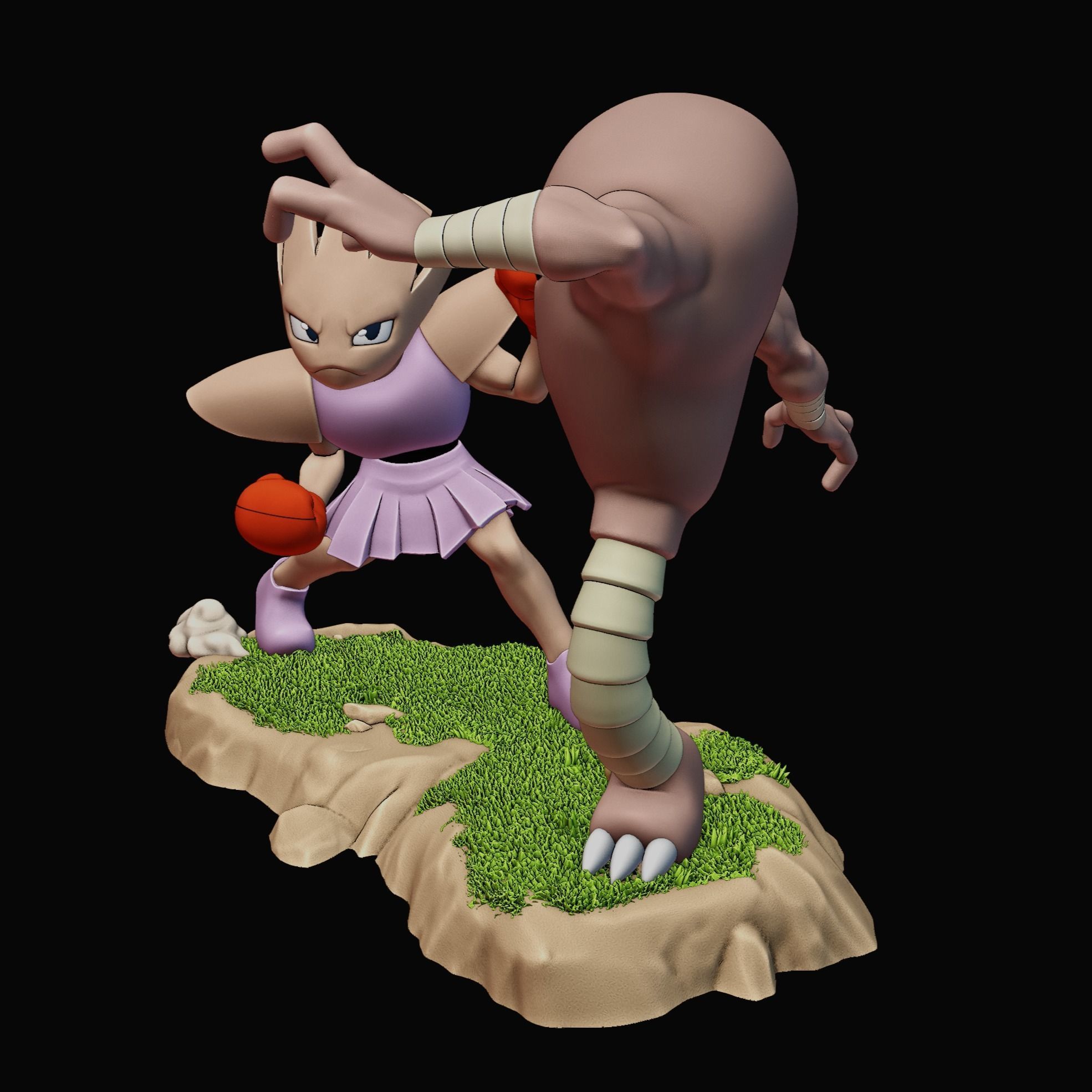 HITMONCHAN VS HITMONLEE - POKEMON 3D print model_11