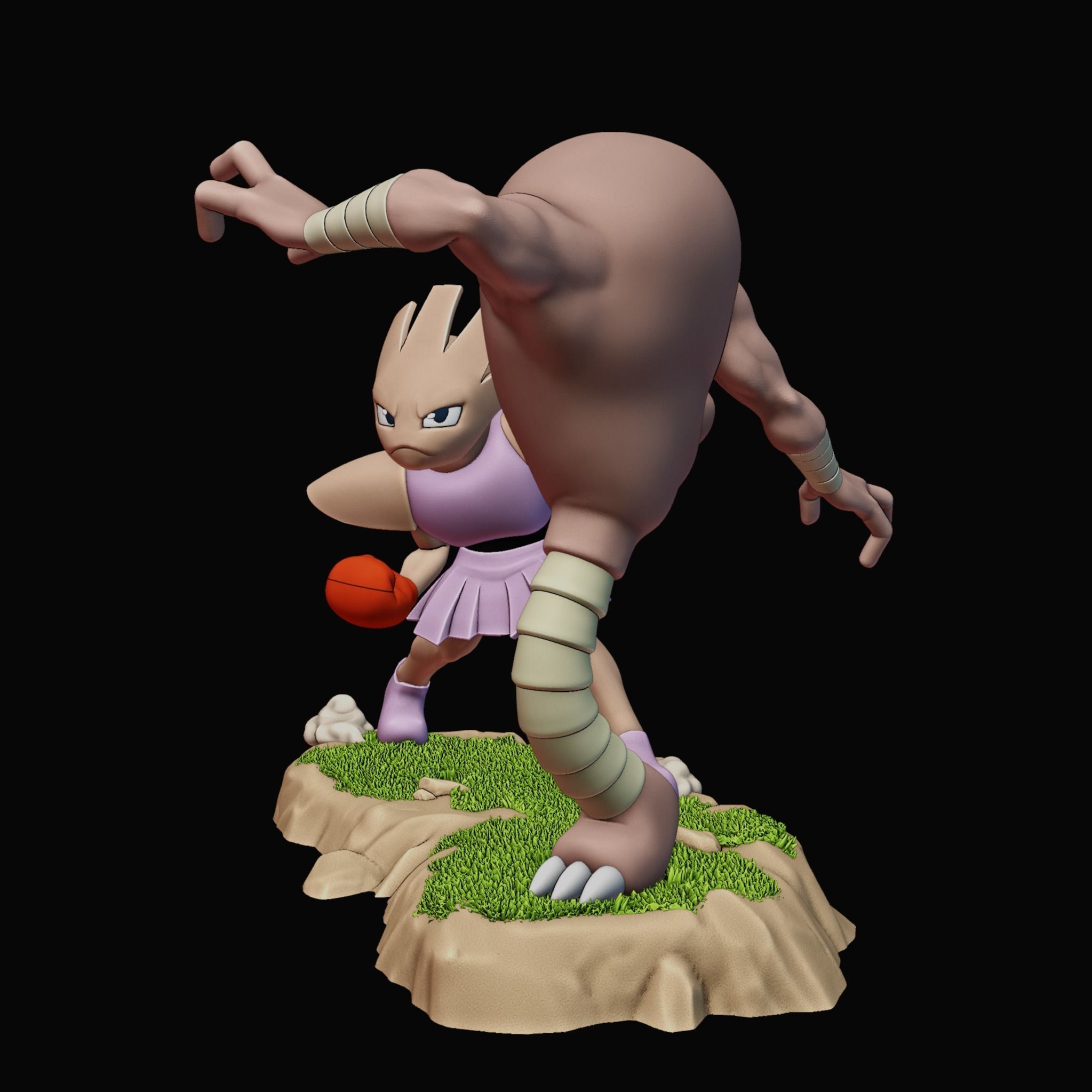 HITMONCHAN VS HITMONLEE - POKEMON 3D print model_7