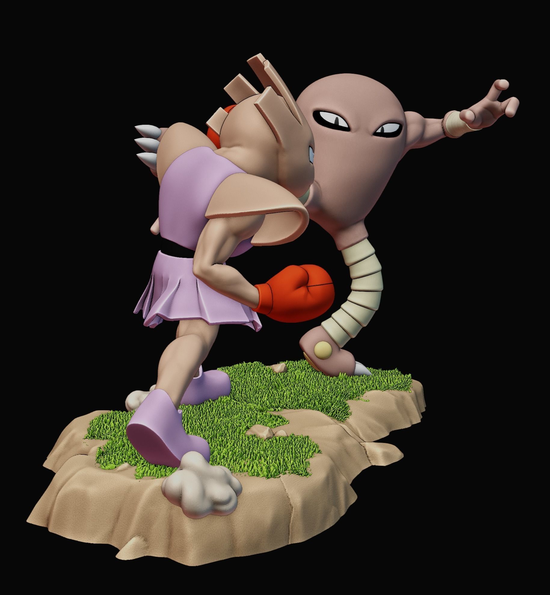 HITMONCHAN VS HITMONLEE - POKEMON 3D print model_19