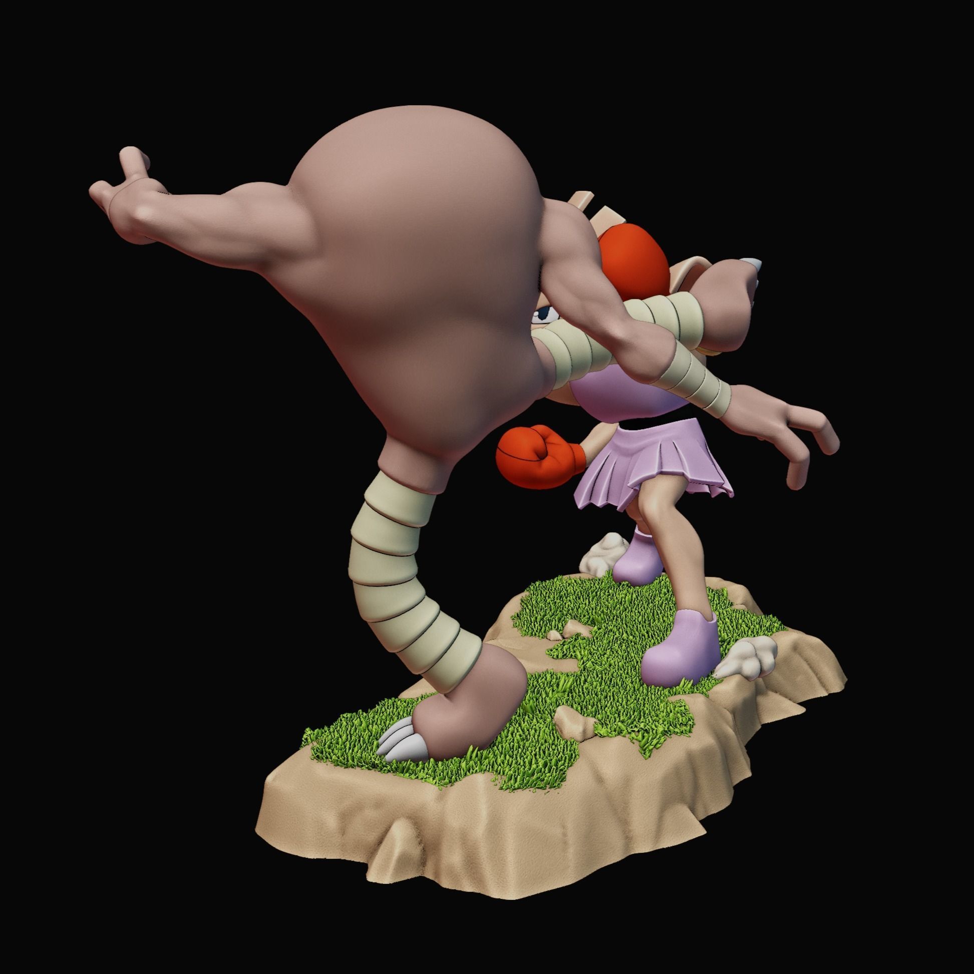 HITMONCHAN VS HITMONLEE - POKEMON 3D print model_6