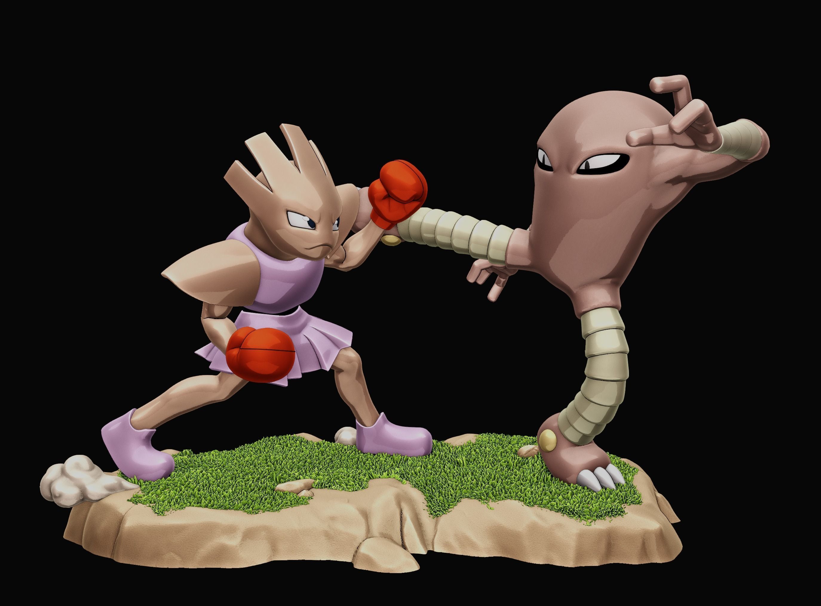HITMONCHAN VS HITMONLEE - POKEMON 3D print model_23