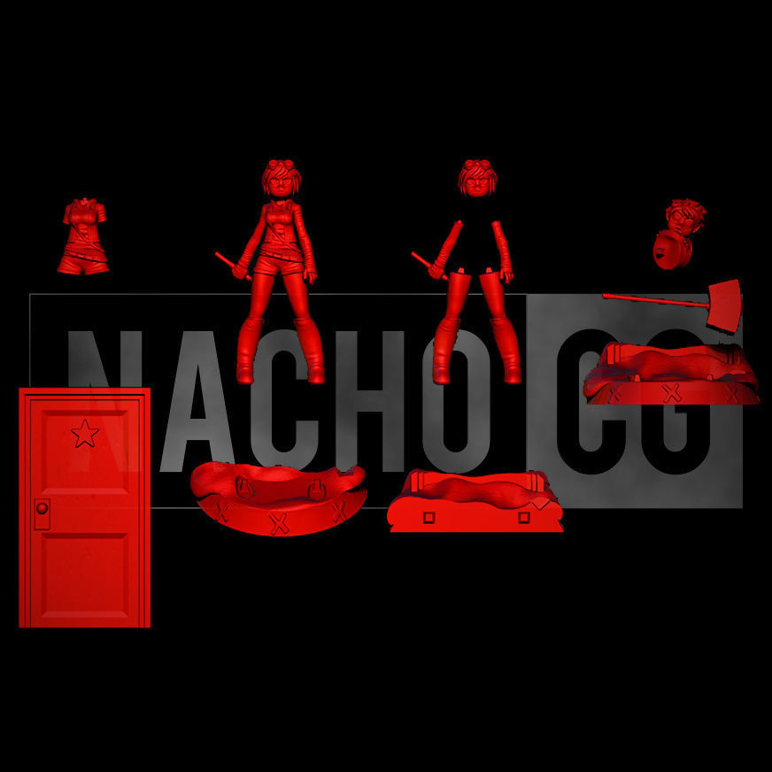 Fan Art Ramona Flowers and Scott Pilgrim 3D print model_8