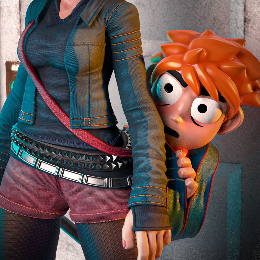 Fan Art Ramona Flowers and Scott Pilgrim 3D print model_5