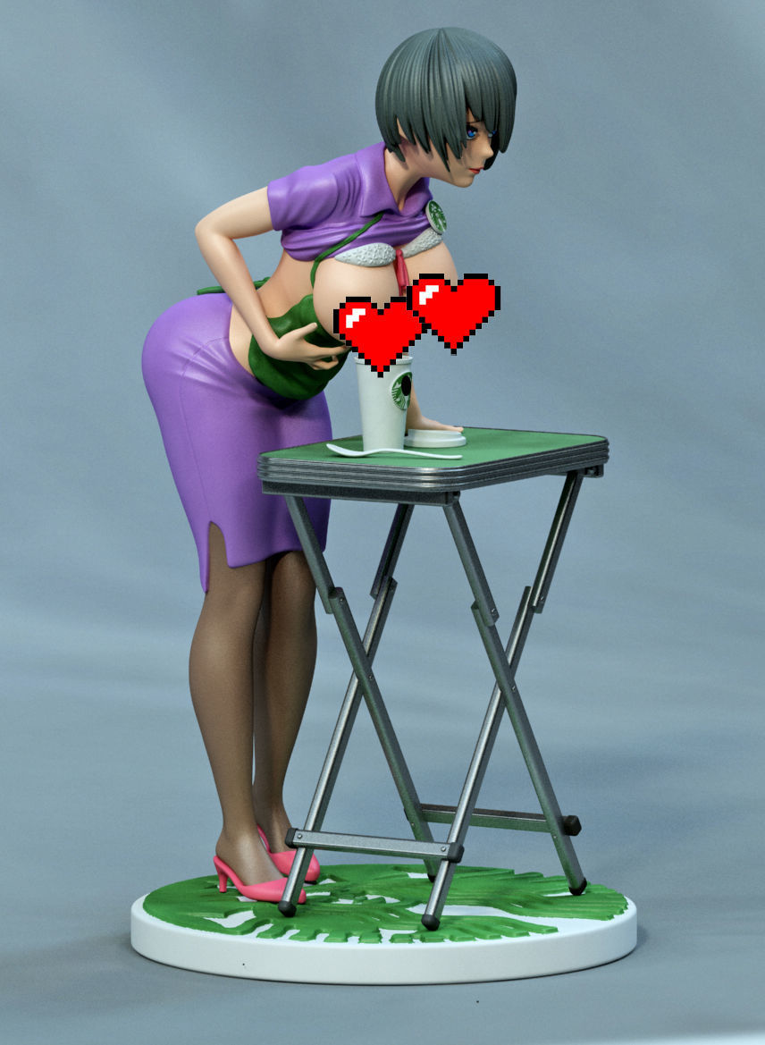 anime coffe 3D print model_2