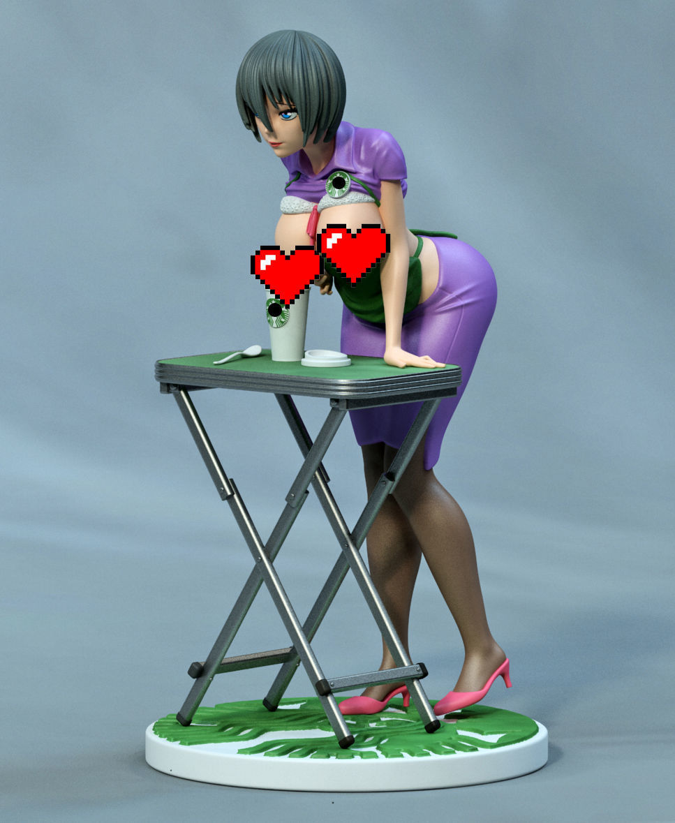 anime coffe 3D print model_1