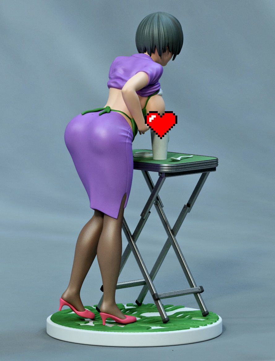 anime coffe 3D print model_3