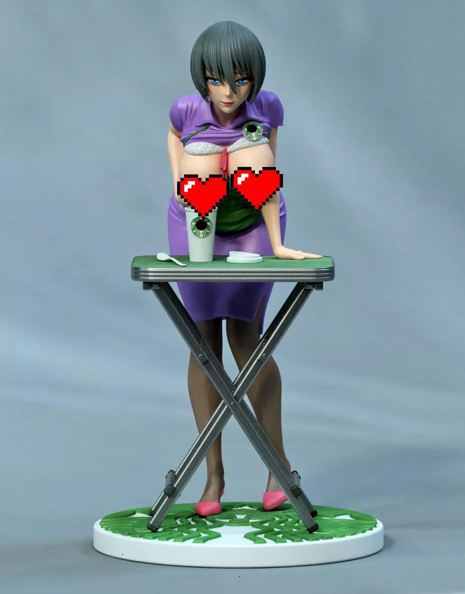 anime coffe 3D print model_0