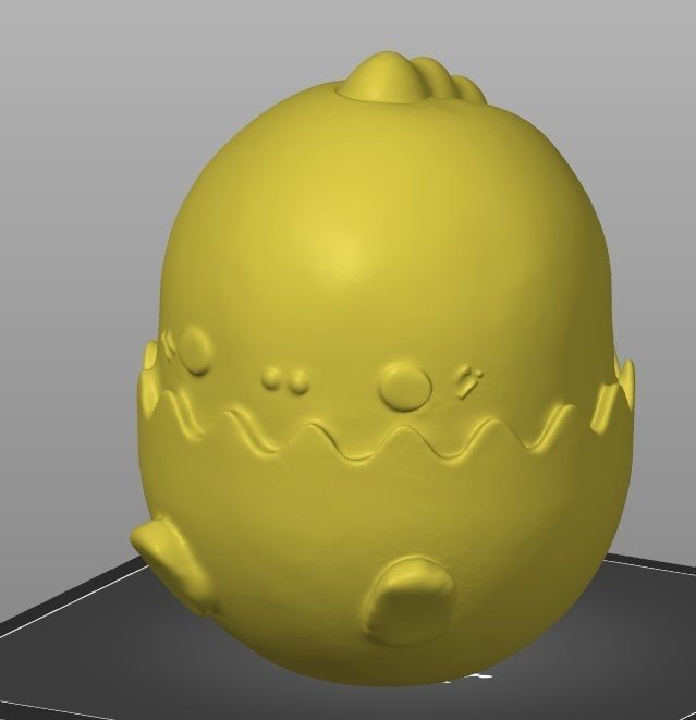 eggy dino 3 types 3D print model_2