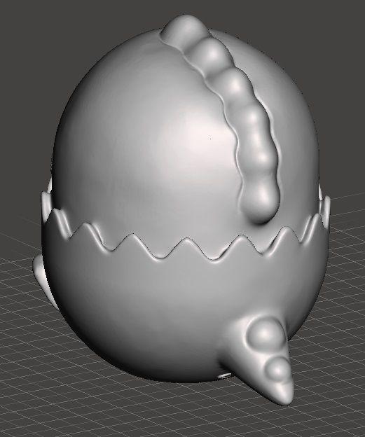 eggy dino 3 types 3D print model_4