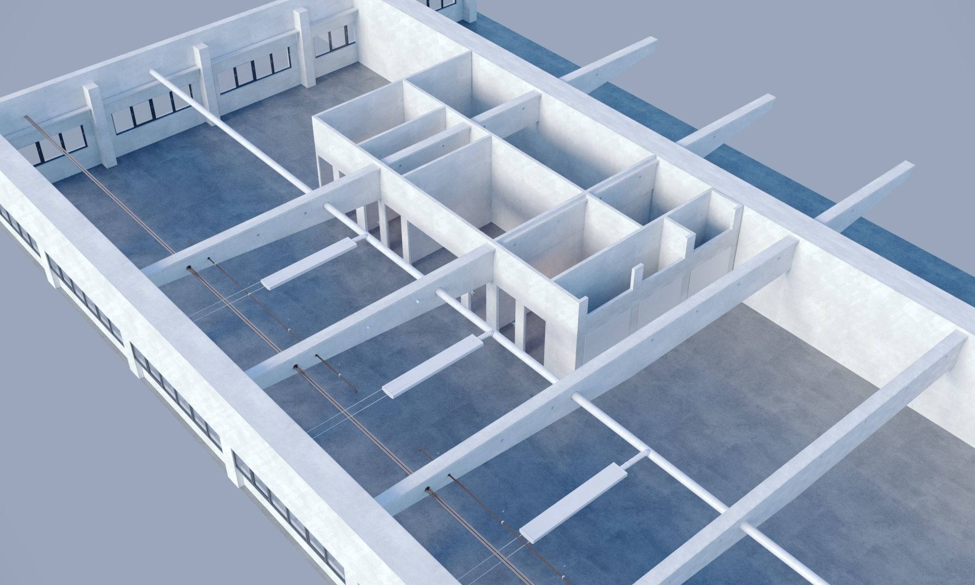 Industrial space 3ds Max Corona  11 3D model_8