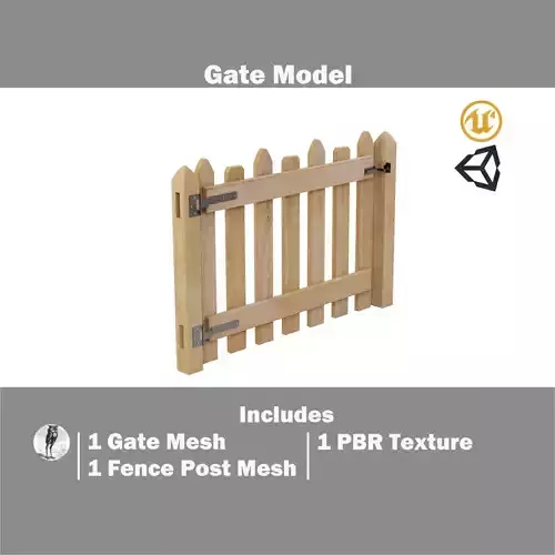 Modular Fence Gate - Colonial Gothic Dog Ear Picket Fence Gate