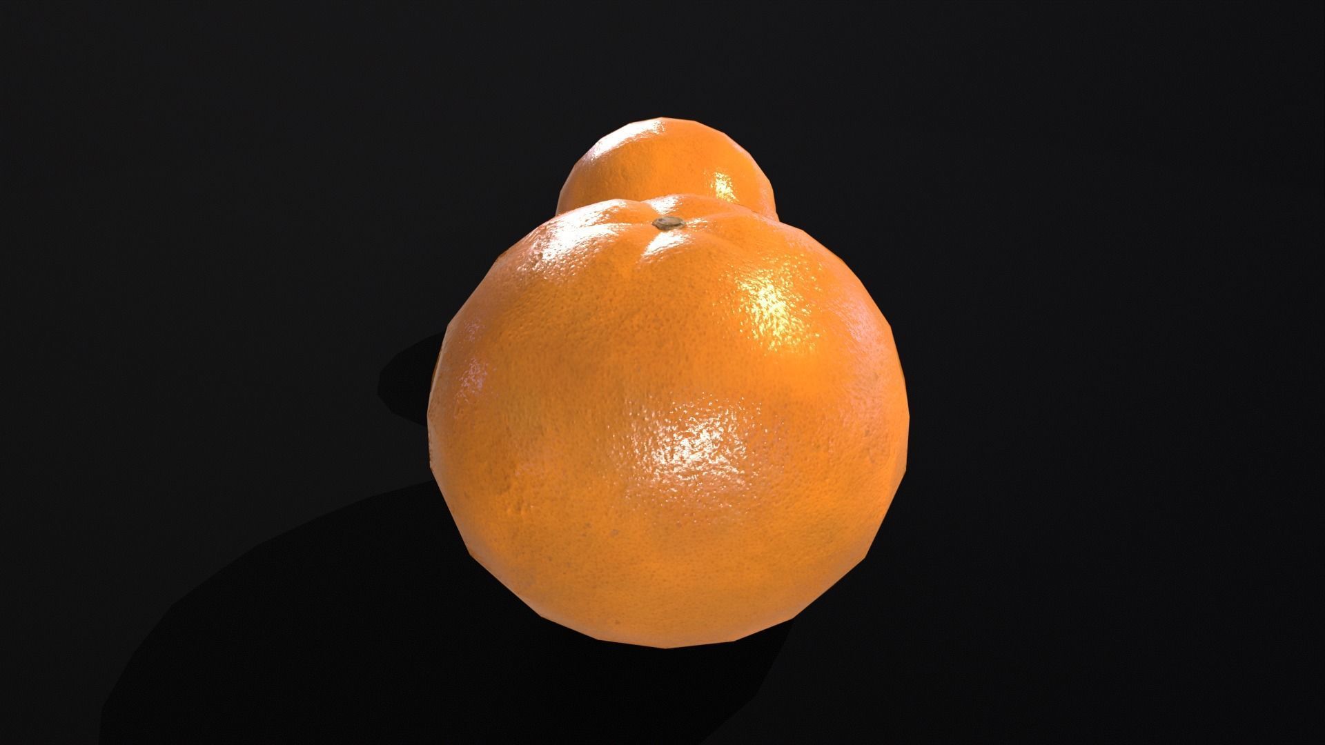 Orange Fruit  Low-poly 3D model_18