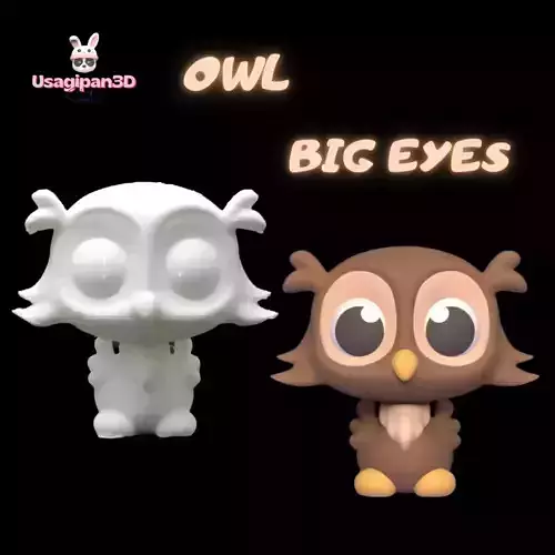 Owl Big Eyes 3D print model