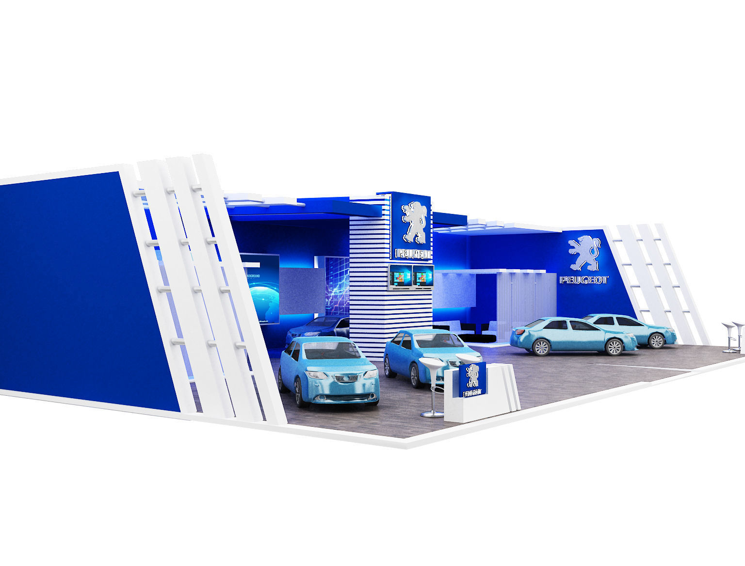 Booth Exhibition Stand a362 3D model_2