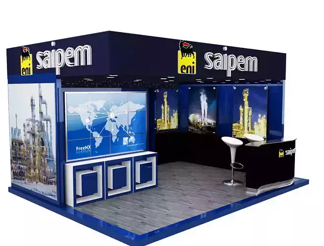 Booth Exhibition Stand a363 3D model